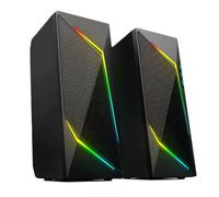 BERSERKER Haut-Parleur Gaming 2.0 RGB, 6W RMS, Jack 3.5mm, USB, Noir