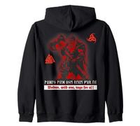 Berserker Wotan Odin Germains Futhark Fonte Runes Vikings Sweat à Capuche