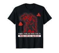Berserker Wotan Odin Germains Futhark Fonte Runes Vikings T-Shirt