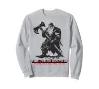 Berserker Wotan Odin Germains Futhark Runes Fonte Vikings Sweatshirt