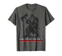 Berserker Wotan Odin Germains Futhark Runes Fonte Vikings T-Shirt