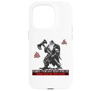Berserker Wotan Odin Germains Futhark Runes Vikings Fonte Coque pour iPhone 15 Pro