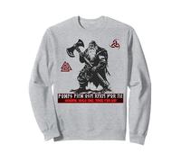 Berserker Wotan Odin Germains Futhark Runes Vikings Fonte Sweatshirt