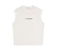 Bershka Débardeur noir / blanc cassé, Taille S