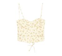 Bershka Haut beige / vert foncé / rouge sang, Taille M