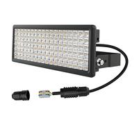 BERSUANG Projecteur LED 100 W 14000 lm 3000 K blanc chaud super lumineux 230 V IP67 étanche avec angle réglable pour arrière-cour, allée, garage
