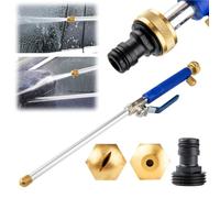 bertaus Nettoyeur à Haute Pression PG7 Lance à Eau Haute Pression avec Buse Réglable, Nettoyeur Haute Pression pour Tuyau d'Arrosage, Pistolet à Eau pour Nettoyage Extérieur et Intérieur