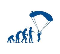 BERTDCX Accessoire Automatique Autocollant De Voiture D'évolution De Parachutisme, Autocollant Imperméable De Conception D'histoire Humaine(Blue,20x14cm)
