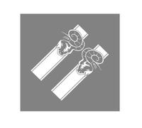 BERTDCX Accessoire Automatique Autocollants De Voiture, Kit Latéral De Lit De Ramassage, Décalcomanie De Décoration De Style, Couverture en Vinyle De Camion, Accessoires Automobiles(Glossy White)