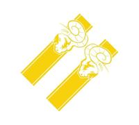 BERTDCX Accessoire Automatique Autocollants De Voiture, Kit Latéral De Lit De Ramassage, Décalcomanie De Décoration De Style, Couverture en Vinyle De Camion, Accessoires Automobiles(Glossy Yellow)