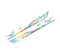 BERTDCX Accessoire Automatique Autocollants Latéraux De Carrosserie De Voiture, Graphiques Éclair, Longues Rayures, Décalcomanies en Vinyle(Colorful Laser)