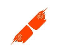 BERTDCX Accessoire Automatique Autocollants Latéraux De Conteneur De Lit, Accessoires De Décoration Graphiques De Camion pour Isuzu Dmax(Orange)