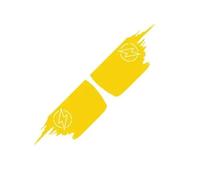 BERTDCX Accessoire Automatique Autocollants Latéraux De Conteneur De Lit, Accessoires De Décoration Graphiques De Camion pour Isuzu Dmax(Yellow)