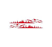 BERTDCX Accessoire Automatique Carlow Hills and Forest Scene Aventure en Plein Air Conçoit des Décorations sur Le Thème De La Nature en Vinyle Durable(Rood,L)