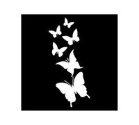 BERTDCX Accessoire Automatique Flyying Papillon Papillons Vinyle Autocollant De Voiture Étanche Auto Décors sur Pare-Chocs Fenêtre Arrière Ordinateur Portable(Wit)