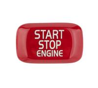 BERTGDA Couvercle bouton démarrage d'arrêt voiture, Convient for Volvo, V40 V60 S60 S60L XC60 S80L, décoration Couvercle du bouton de démarrage et d'arrêt du moteur de la voiture(Red)