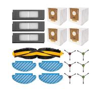 BERTGDA Filtre de brosse latérale, adapté à l'aspirateur robot ECOVACS DEEBOT OZMO T8 AIVI MAX N8 Pro + Yeedi Vac Kit filtre et brosse pour aspirateur