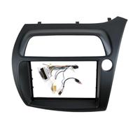 BERTGDA Panneau Stéréo Convient For Civic Double Din Fascia Radio 7 Pouces DVD CD Tableau De Bord Garniture Cadre de console audio pour véhicule(Right with cable)