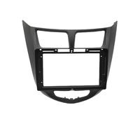 BERTGDA Panneau stéréo for voiture, Convient for Hyundai, I-25 Accent Solaris Verna 2010-2016 Cadre de console audio pour véhicule(Black frame)