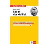 Bertolt Brecht Klett Lektürehilfen Bertolt Brecht, Leben des Galilei: In (Poche)