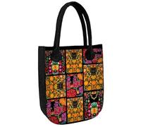 Bertoni ARCO Design Sac en feutre pour femme Anthracite avec imprimé « Maura » - Sac à main en feutre avec fermeture éclair Convient pour A4 jusqu'à 10 kg - Respectueux de l'environnement - Fabriqué