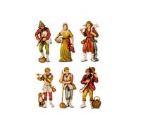 BERTONI-Assortiment de 3 santons de berger - 8 cm