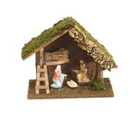 BERTONI-Crèche avec 3 santons - 26 cm