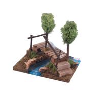 BERTONI-Fleuve avec pont et arbre