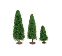 BERTONI-Lot de 3 sapins artificiels coloris vert