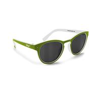 BERTONI Lunettes de Soleil Enfant/Garçon - Polarisées - 100% Protection UV400-6-12 Ans Unisex Italy (Green Kaki - Oval)
