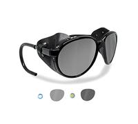 Bertoni Lunettes de Soleil Polarisées de Glacier Montagne Alpinisme Trekking Ski Mod. Cortina Italy (Photochromique Polarisée)