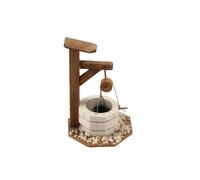 BERTONI-Puit en pierre et bois avec poulie de 7 cm