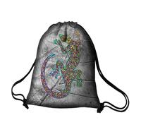 Bertoni Sac à dos imprimé en pleine couleur étanche motif lézard EE0041