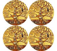 Bertoni Set De Table Rond Feutre 4D Lavables Résistant 33x33x1 cm Artdeco
