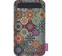 Bertoni Valencia Étui de protection en feutre compatible avec iPhone 14/14 Pro/13/13 Pro/12 Pro/12/11/X/XR/XS, Galaxy S23/S22/S21/S20/S10/S9/S8/A40, P30, P20, multicolore, style bohème