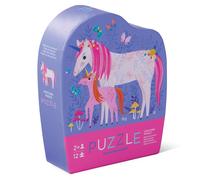 Crocodile Creek Mini Puzzle de Sol - La Magie de la Licorne - 12 Grandes pièces - pour Enfants à partir de 2 Ans - Boîte Robuste pour Le Rangement - Le Puzzle Fini Mesure 22,9 x 30,5 cm