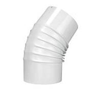 Bertrams ALU-Pu coude 04BG45-110 45°, Ø 110 mm, nervuré, sans verrouillage de commande