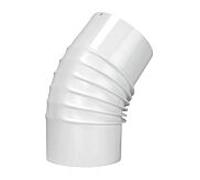 Bertrams ALU-Pu coude 04BG45-110 45°, Ø 110 mm, nervuré, sans verrouillage de commande