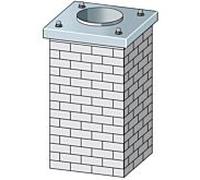 Bertrams Camino-fix tête coulissante 02SKK1-14 hauteur 2000 m, dimensions intérieures 140/140 mm, type clinker, avec couvercle