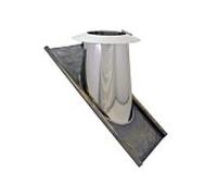 Bertrams Dw joint de toiture 22DE45VA160 30°-45°, Ø 160 mm, bride inox/plomb, avec collier de pluie