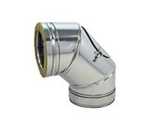 Bertrams Dw segment coude 22SB90-600 600 mm, 90°, avec fermeture de nettoyage VD