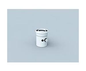 Bertrams Élément de mesure Polyline LAS 41RLM60 DN 60/100, intérieur, avec deux ouvertures de mesure, blanc