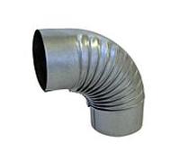 Bertrams Fal bow 13BG90-160 90°, Ø 160 x 0,6 mm, nervuré, sans fermeture de commande