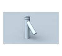 Bertrams Polyline EW cascade T-piece 40TS45-160-110 Ø 160, avec raccordement chaudière Ø 110, 45 degrés