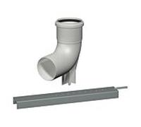 Bertrams Polyline EW kit de fixation 40BS125 arc de support avec rail de support, DN 125