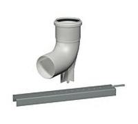 Bertrams Polyline EW kit de fixation 40BS250 arc de support avec rail de support, DN 250