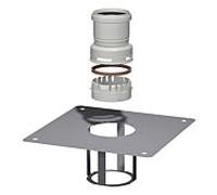 Bertrams Polyline EW kit standard 3 40FSTB110-3 DN 110, ensemble arbre avec pièce de raccordement, bouche noire