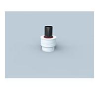 Bertrams Polyline LAS élément de sortie 41MEL-A60 DN 60/100, avec alimentation en air extérieur, blanc