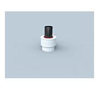 Élément buccal Bertrams Polyline LAS 41MEL-A80 DN 80 /125, avec alimentation en air extérieur, blanc