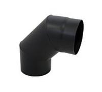 Bertrams ST-Pu segment coude 08SB90-250L 90°, 250 mm, soudé, revêtement par poudre, noir